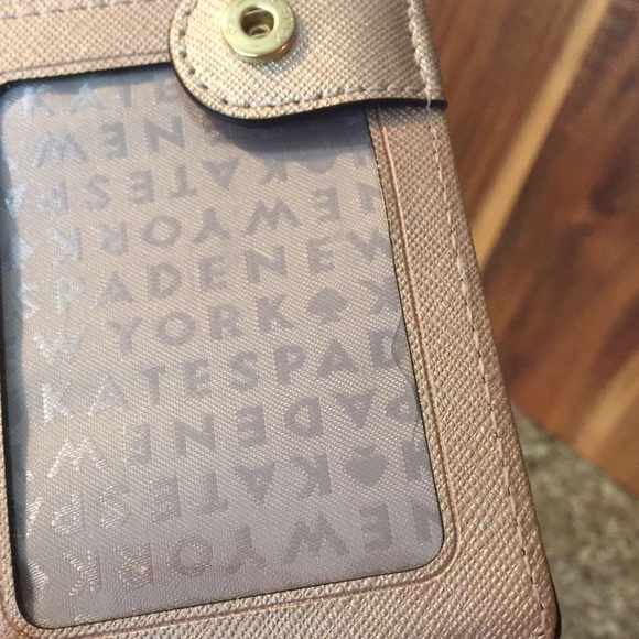 Kate Spade Laurel Way Stacy Metallic Gold Wallet - Picture 8 of 8